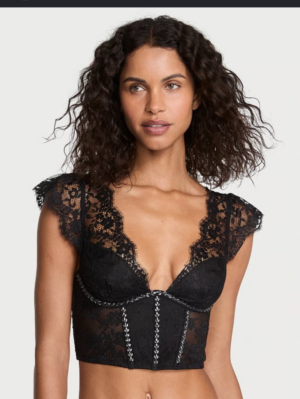 new VICTORIA'S SECRET rhinestone twinkle lace bustier s